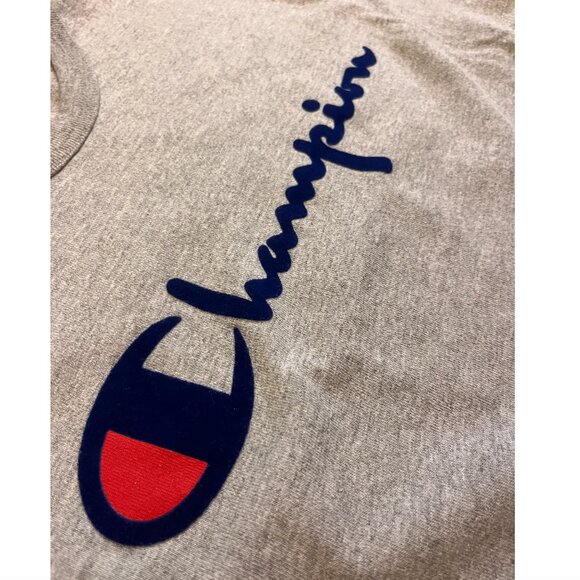 Champion Vintage Grey Tee, Large - Picture 3 of 4
